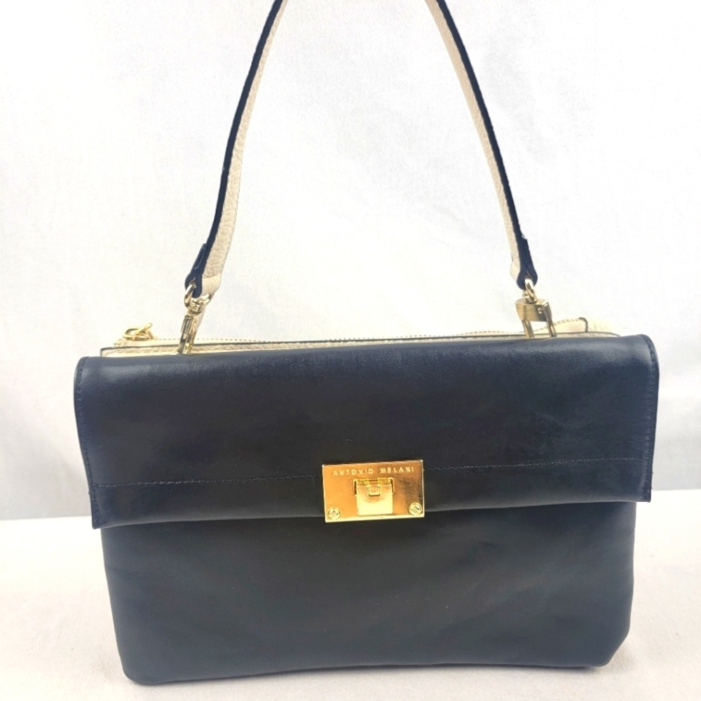 Antonio Melanie genuine leather‎ front pouch vegan leather back purse